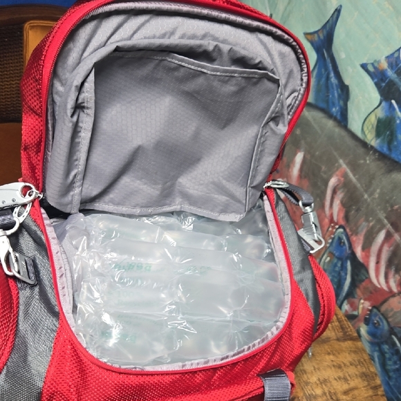 Tumi Red and Gray Men's Duffel Bag - Picture 14 of 16